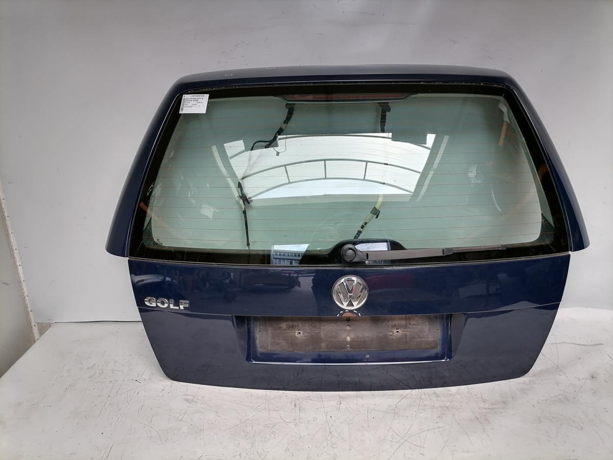 VW Golf 4 original Heckklappe mit Heckscheibe LA5G Perlblau Kombi Variant Bj.2000